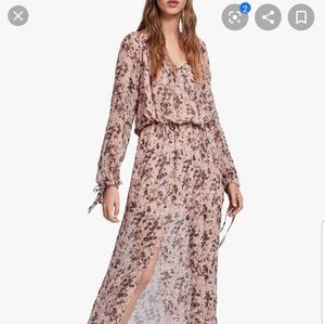 Allsaints chesca petal long dress